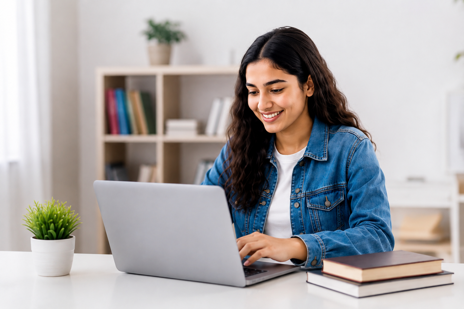Student preparing for IMO Olympiad exam on OlympiadQuiz free mock test platform